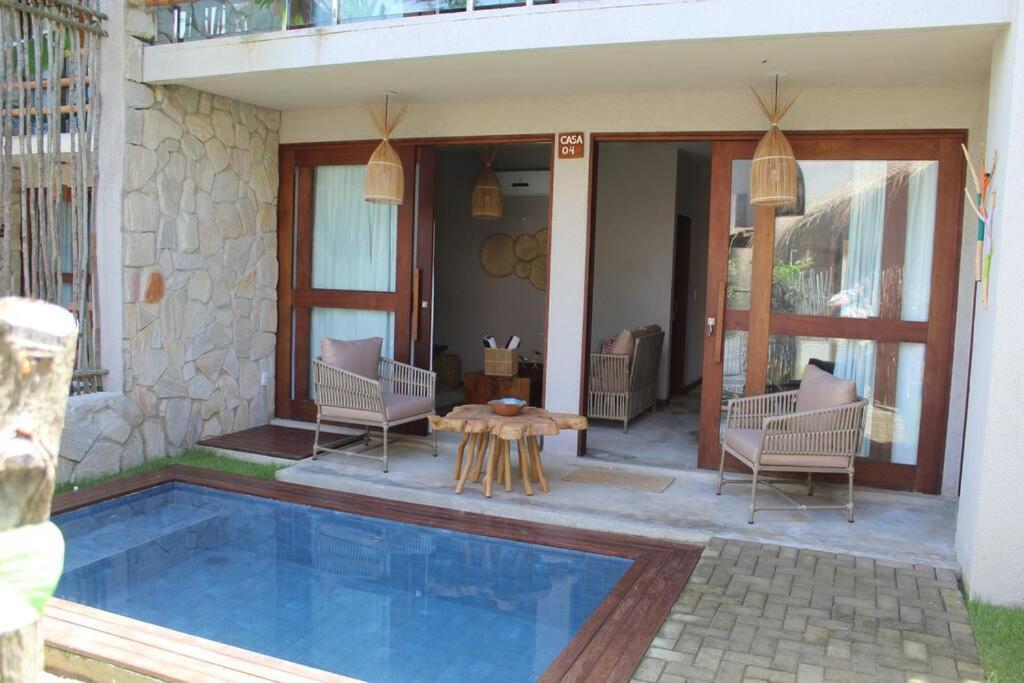 Casa De Luxo Na Praia Do Patacho - Cond. Azulu, Casa 04 Pôrto de Pedras Exterior foto